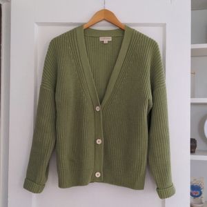 Tradlands Shelter Cardigan in Clover